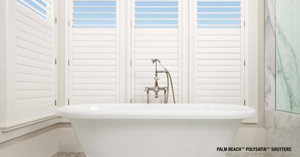 Shutters for bathroom